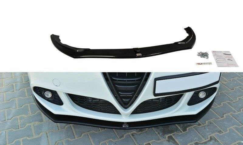 Maxton Design Front Ansatz für v.1 Alfa Romeo Giulietta schwarz Hochglanz
