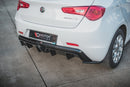 Maxton Design Heck Ansatz Flaps Diffusor V.3 für Alfa Romeo Giulietta Facelift schwarz Hochglanz