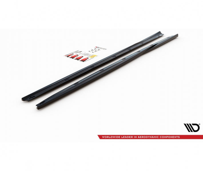 Maxton Design Seitenschweller Ansatz für Alfa Romeo Giulietta Facelift schwarz Hochglanz