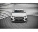 Maxton Design Front Ansatz V.1 für Audi S3 / A3 S-Line 8Y schwarz Hochglanz