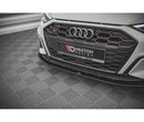 Maxton Design Front Ansatz V.1 für Audi S3 / A3 S-Line 8Y schwarz Hochglanz