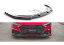 Maxton Design Front Ansatz V.2 für Audi A7 C8 schwarz matt