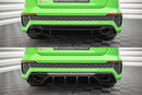 Maxton Design Heck Ansatz Flaps Diffusor für Audi RS3 Limousine 8Y schwarz Hochglanz