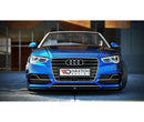 Maxton Design Front diffusor V.1 Audi S3 / A3 S-Line 8V Limousine / Cabrio schwarz Hochglanz
