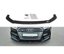 Maxton Design Front Ansatz für  V.1 Audi S3 / A3 S-Line 8V FL  schwarz Hochglanz