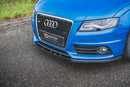 Maxton Design Spoiler Anteriore per Audi S4 / A4 S-Line B8 nero lucido