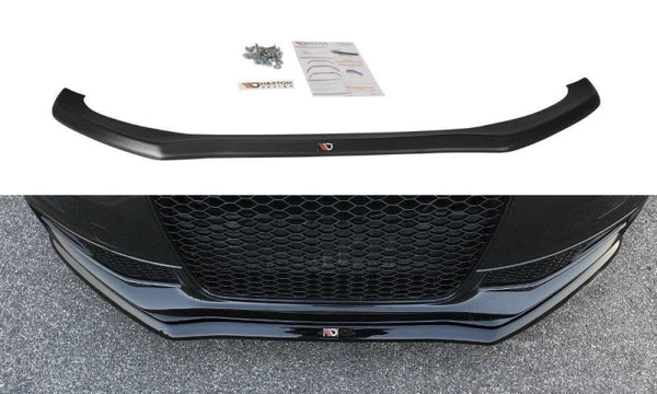 Maxton Design Front Ansatz V.2 für Audi S4 B8 FL schwarz Hochglanz