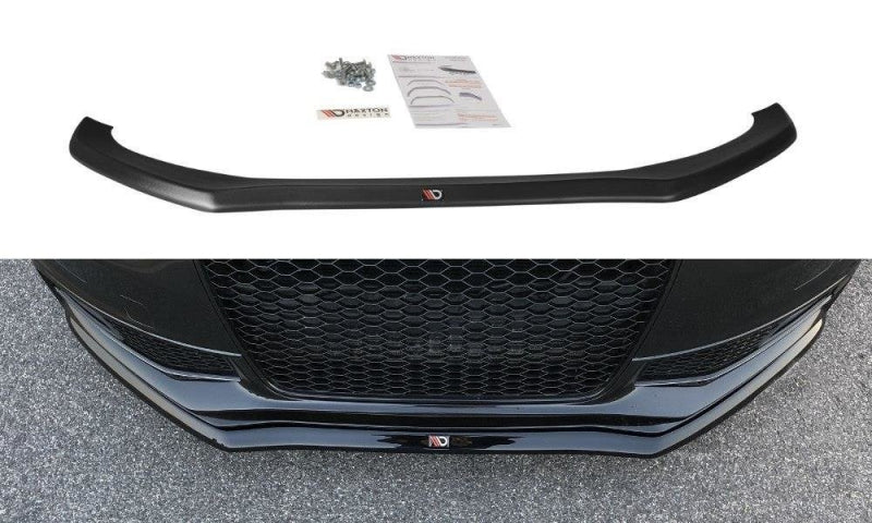 Maxton Design Front Ansatz V.2 für Audi S4 B8 FL schwarz Hochglanz