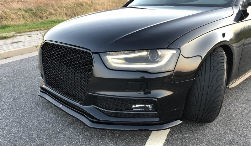Maxton Design Front Ansatz V.2 für Audi S4 B8 FL schwarz Hochglanz