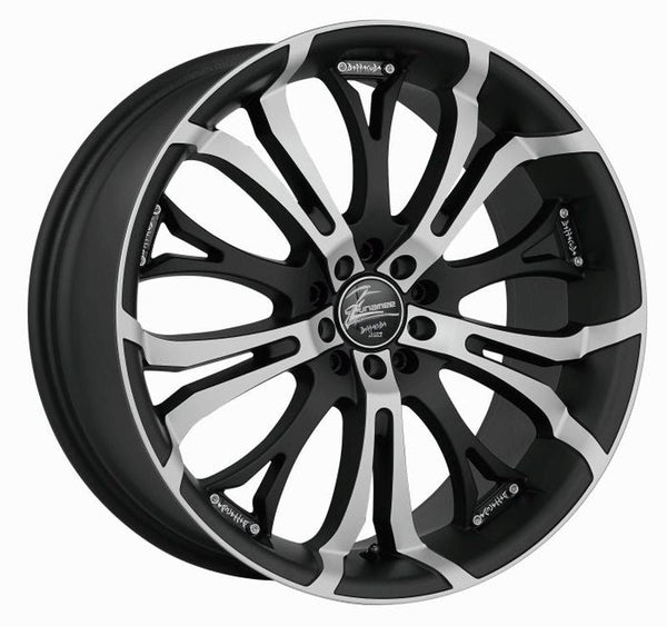 BARRACUDA TZUNAMEE Mattblack-polished Felge 7,5x17 - 17 Zoll 4x114,3 Lochkreis - Beast Performance Fahrzeugtechnik OHG