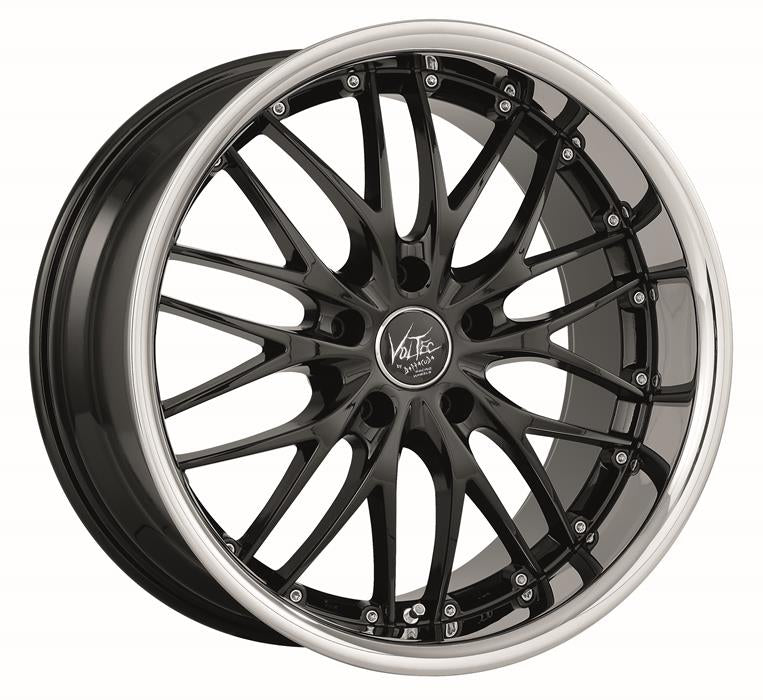 BARRACUDA VOLTEC T6 SUV Higloss-Black/Inox-Lip Felge 9x20 - 20 Zoll 5x120 Lochkreis - Beast Performance Fahrzeugtechnik OHG