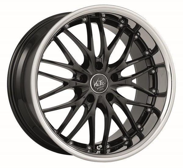 BARRACUDA VOLTEC T6 Higloss black inox lip Felge 8x18 - 18 Zoll 5x112 Lochkreis - Beast Performance Fahrzeugtechnik OHG