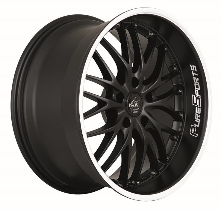 BARRACUDA VOLTEC T6 Mattblack Puresports / Color Trim weiss Felge 9x20 - 20 Zoll 5x112 Lochkreis - Beast Performance Fahrzeugtechnik OHG