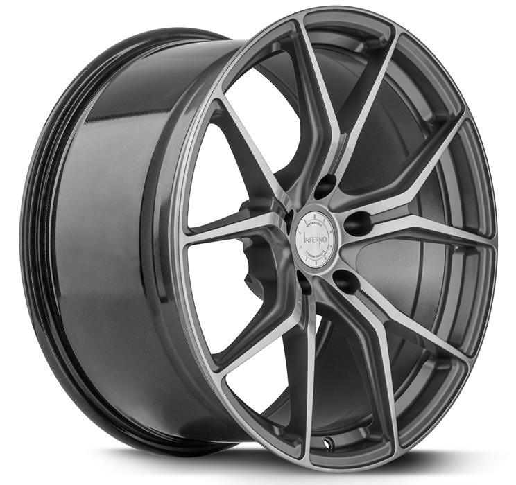 BARRACUDA INFERNO Higloss-Gunmetal-polished Felge 9,5x19 - 19 Zoll 5x112 Lochkreis - Beast Performance Fahrzeugtechnik OHG