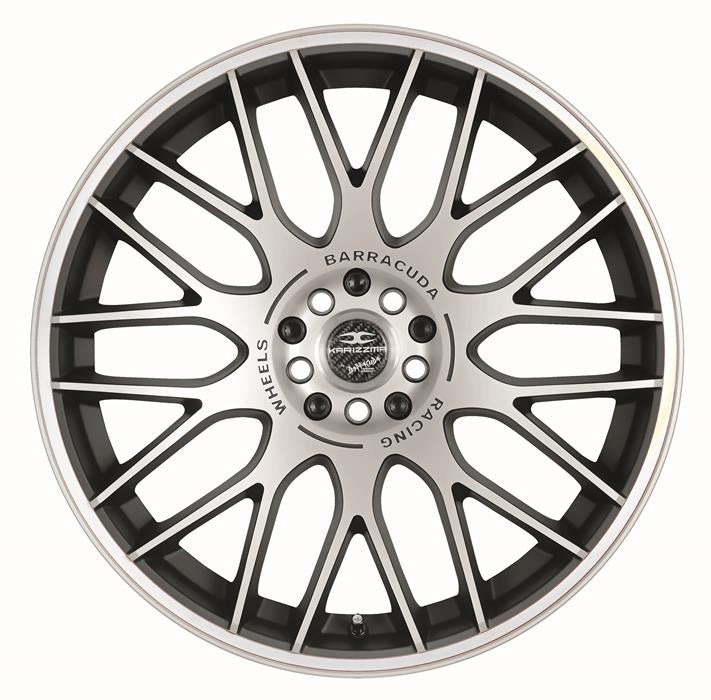 BARRACUDA KARIZZMA Mattblack-polished / Color Trim weiss Felge 9,5x19 - 19 Zoll 5x112 Lochkreis - Beast Performance Fahrzeugtechnik OHG