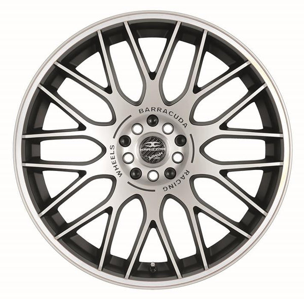 BARRACUDA KARIZZMA Mattblack-Polished / Color Trim weiss Felge 9,5x19 - 19 Zoll 5x110 Lochkreis - Beast Performance Fahrzeugtechnik OHG