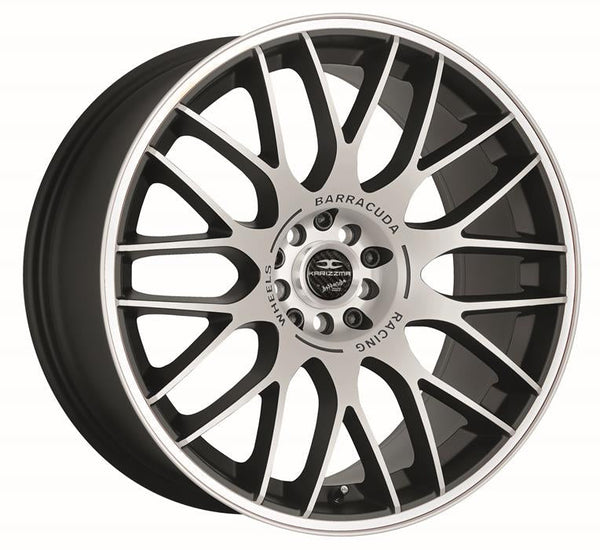 BARRACUDA KARIZZMA Mattblack-polished / Color Trim weiss Felge 8,5x19 - 19 Zoll 5x112 Lochkreis - Beast Performance Fahrzeugtechnik OHG