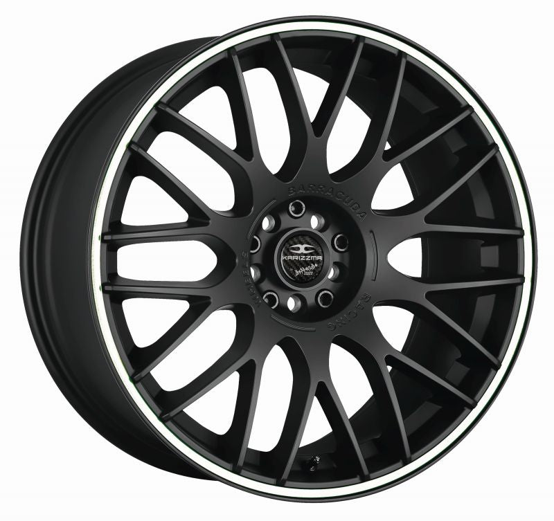 BARRACUDA KARIZZMA Mattblack Puresports / Color Trim weiss Felge 9x20 - 20 Zoll 5x114,3 Lochkreis - Beast Performance Fahrzeugtechnik OHG