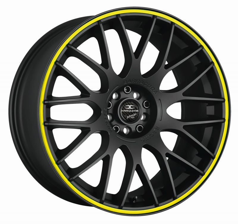 BARRACUDA KARIZZMA PureSports / Color Trim gelb Felge 8,5x19 - 19 Zoll 5x110 Lochkreis - Beast Performance Fahrzeugtechnik OHG