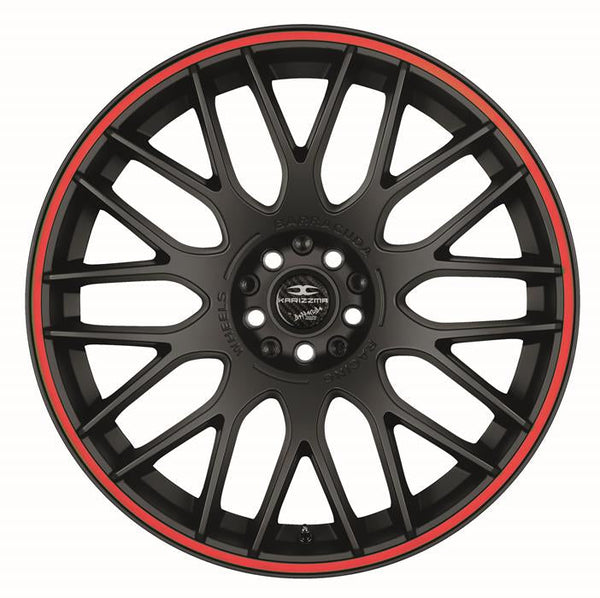 BARRACUDA KARIZZMA PureSports / Color Trim rot Felge 9,5x19 - 19 Zoll 5x110 Lochkreis - Beast Performance Fahrzeugtechnik OHG