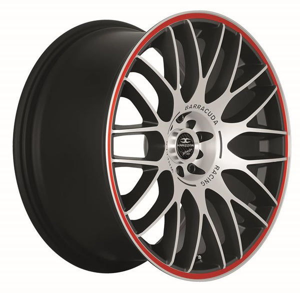 BARRACUDA KARIZZMA Mattblack-polished / Color Trim RAL  Felge 8,5x19 - 19 Zoll 5x100 Lochkreis