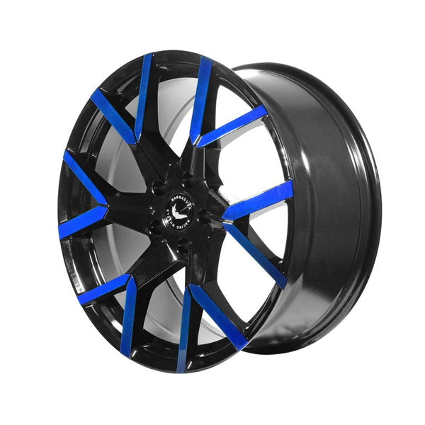 BARRACUDA TZUNAMEE EVO Black gloss Flashblue Felge 9x20 - 20 Zoll 5x120 Lochkreis - Beast Performance Fahrzeugtechnik OHG