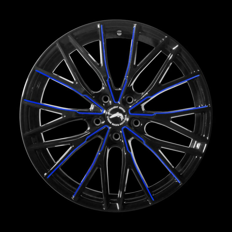 BARRACUDA PROJECT 3.0 Black gloss Flashblue Felge 8,5x20 - 20 Zoll 5x112 Lochkreis - Beast Performance Fahrzeugtechnik OHG