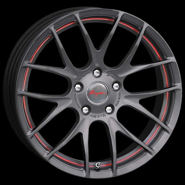 Breyton BMW Leichtmetallräder, Felgen Race GTS-R Matt gun red circle undercut 7,0 X 17 Zoll  5x112 Lochkreis.  - Beast Performance Fahrzeugtechnik OHG