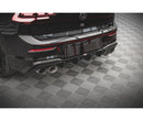 Diffuseur arrière V.2 Maxton Design pour Volkswagen Golf R Mk8 Noir/Brillant
