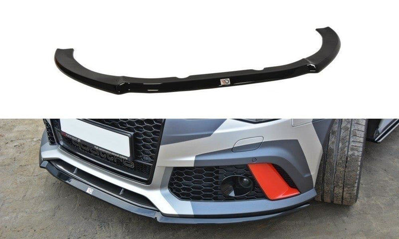 Maxton Design Front Ansatz V.2 für Audi RS6 C7 / C7 FL schwarz Hochglanz
