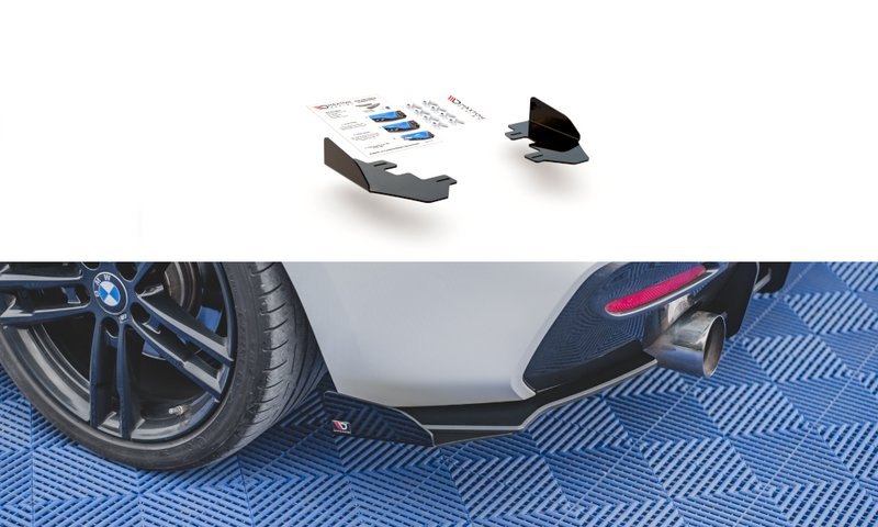 Maxton Design Hintere Seiten Flaps für BMW 1er F20 M-Paket Facelift / M140i schwarz Hochglanz - Beast Performance Fahrzeugtechnik OHG