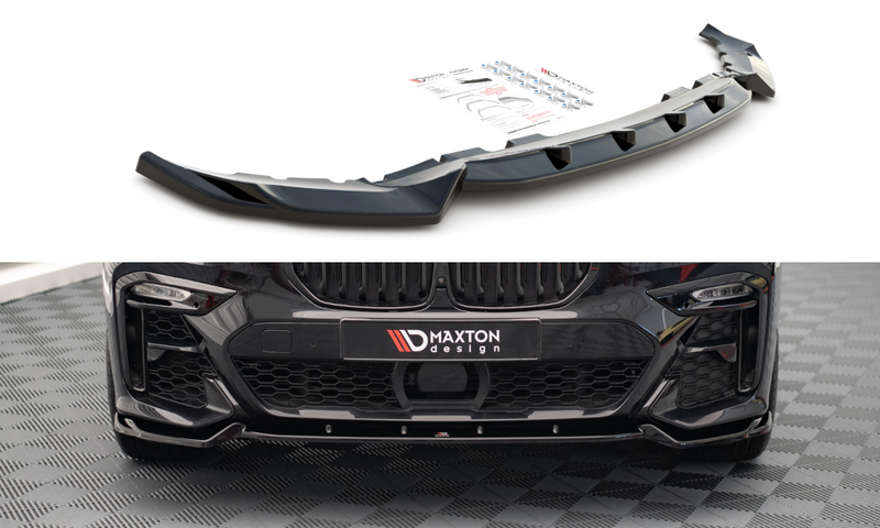 Maxton Design Front Ansatz V.2 für BMW X7 M G07 Carbon Look - Beast Performance Fahrzeugtechnik OHG