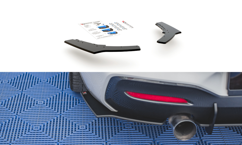 Maxton Design Robuste Racing Heck Ansatz Flaps Diffusor V.2 für BMW 1er F20 M140i - Beast Performance Fahrzeugtechnik OHG