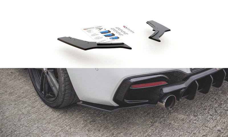 Maxton Design Robuste Racing Heck Ansatz Flaps Diffusor V.3 für BMW 1er F20 M140i - Beast Performance Fahrzeugtechnik OHG