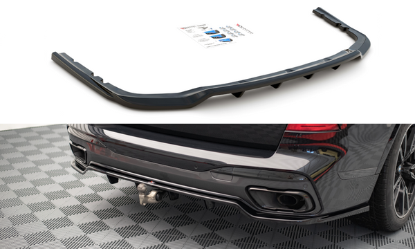 Maxton Design Mittlerer Diffusor Heck Ansatz DTM Look für BMW X7 M G07 schwarz matt - Beast Performance Fahrzeugtechnik OHG