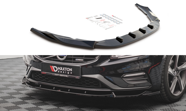 Maxton Design Front Ansatz V.1 für Volvo S60 R-Design Mk2 Carbon Look - Beast Performance Fahrzeugtechnik OHG