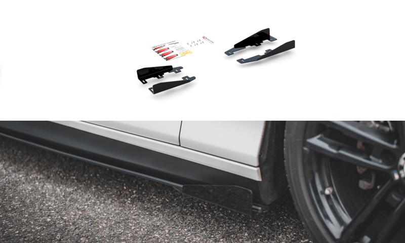 Maxton Design Side Flaps BMW 1er F20 M135i / M140i / M-Paket schwarz Hochglanz - Beast Performance Fahrzeugtechnik OHG