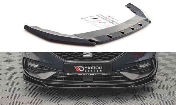 Maxton Design Front Ansatz V.2 für Seat Leon FR Mk4 Carbon Look - Beast Performance Fahrzeugtechnik OHG