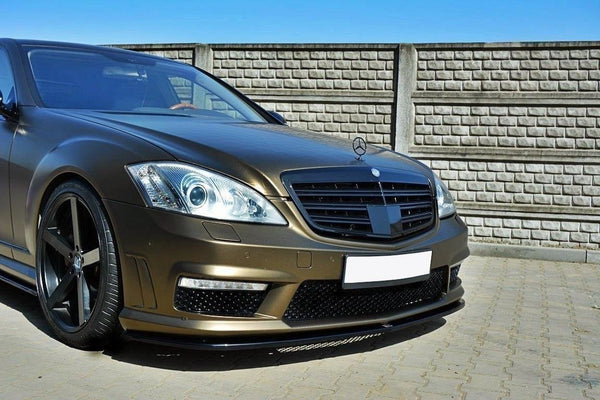 Maxton Design Front Ansatz für MERCEDES S-KLASSE W221 AMG Carbon Look - Beast Performance Fahrzeugtechnik OHG