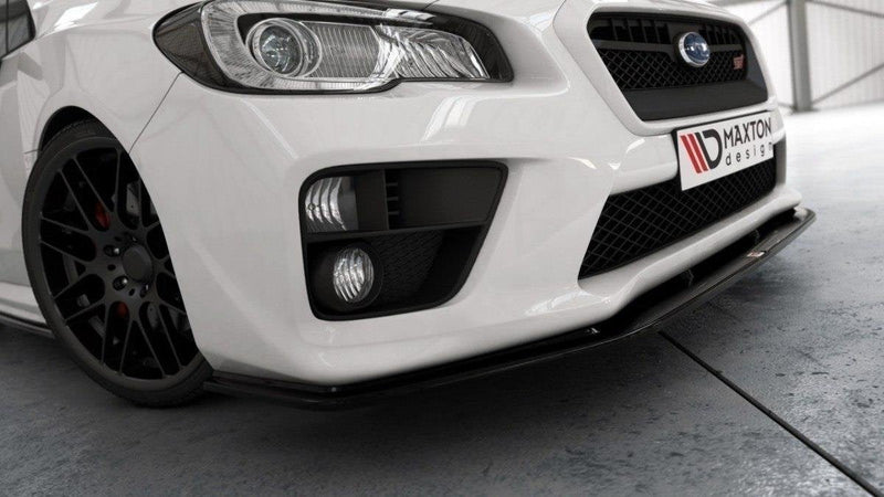 Maxton Design Front Ansatz für v.2 SUBARU WRX STI schwarz Hochglanz - Beast Performance Fahrzeugtechnik OHG
