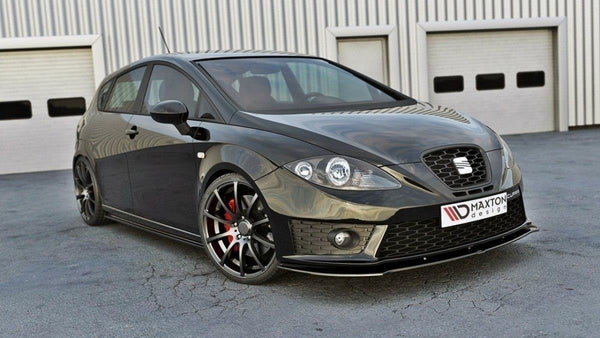 Maxton Design Front Ansatz V.1 für SEAT LEON MK2 CUPRA FR Facelift Carbon Look - Beast Performance Fahrzeugtechnik OHG