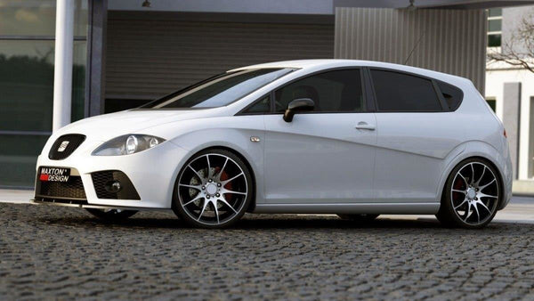 Maxton Design Front Ansatz für SEAT LEON MK2 CUPRA FR (vor Facelift) schwarz matt - Beast Performance Fahrzeugtechnik OHG