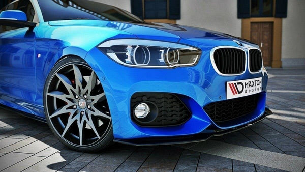 Maxton Design Front Ansatz V.1 für BMW 1er F20/F21 M-Power FACELIFT schwarz Hochglanz - Beast Performance Fahrzeugtechnik OHG