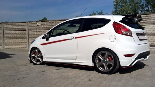 Maxton Design Heck Ansatz Flaps Diffusor für Ford Fiesta ST / ST-Line / Zetec S Mk7 FL schwarz Hochglanz - Beast Performance Fahrzeugtechnik OHG