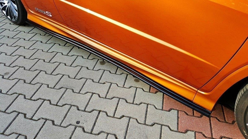 Maxton Design Seitenschweller Ansatz für HONDA CIVIC VIII TYPE S/R schwarz matt - Beast Performance Fahrzeugtechnik OHG