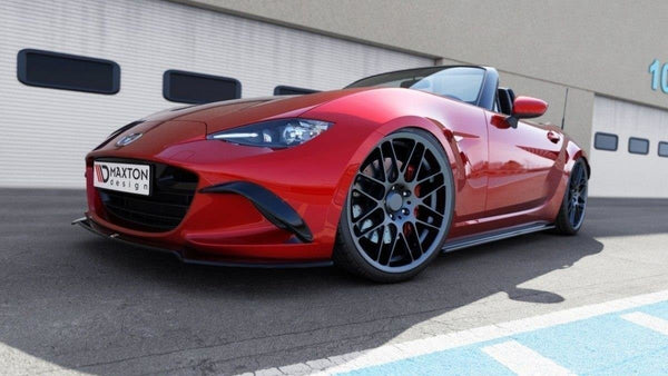 Maxton Design Front Ansatz für v.2 Mazda MX-5 IV schwarz Hochglanz - Beast Performance Fahrzeugtechnik OHG