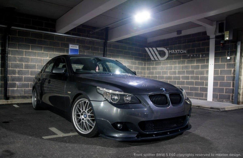 Maxton Design Front Ansatz für BMW 5er E60 M Paket schwarz Hochglanz - Beast Performance Fahrzeugtechnik OHG