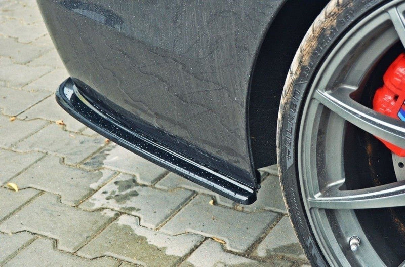 Maxton Design Heck Ansatz Flaps Diffusor für BMW 5er F11 M Paket (mit zwei Doppel Endstücken) schwarz matt - Beast Performance Fahrzeugtechnik OHG