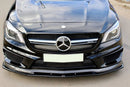 Maxton Design Front Ansatz für v.2 MERCEDES CLA 45 AMG C117 (vor Facelift) schwarz matt - Beast Performance Fahrzeugtechnik OHG