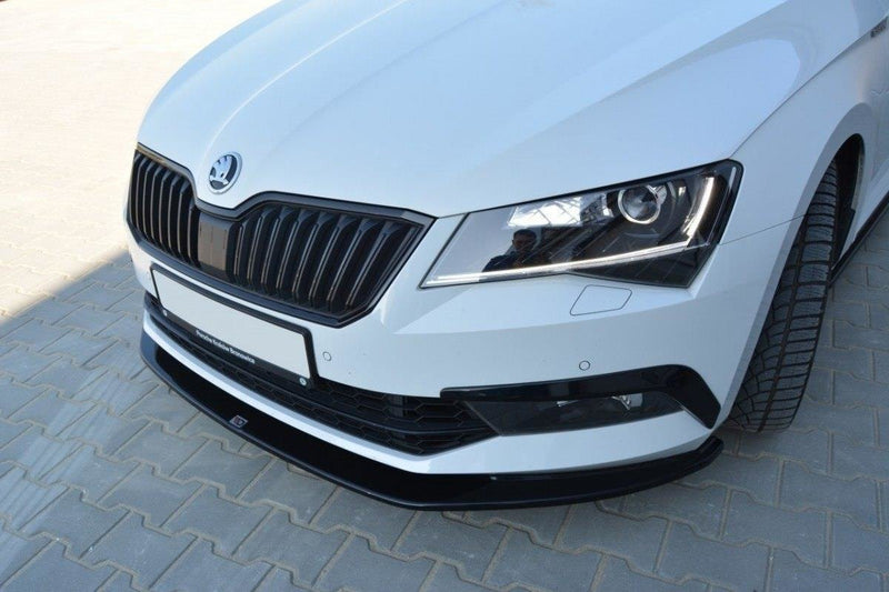 Maxton Design Front Ansatz V.3 für Skoda Superb Mk3 schwarz Hochglanz - Beast Performance Fahrzeugtechnik OHG